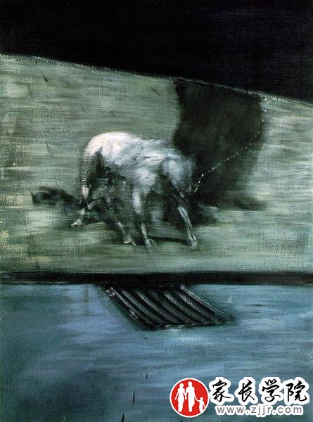 《人和狗》（Man With Dog），1953&nbsp;弗朗西斯·培根